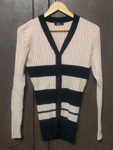Striped Knitted Top/Cardigan