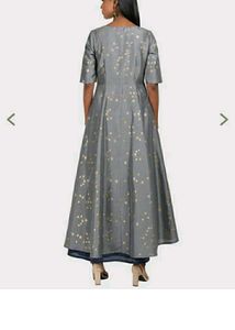 FINAL PRICE  Indya Grey Foil Layered DoubleLayer