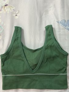 Olive Green Sports Bra - Don't Quit