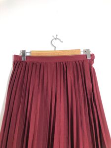 Maroon Pleated Skirt(Women’s)
