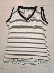 Striped V-Neck Tank Top