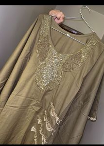 Elegant Embellished Kaftan Set