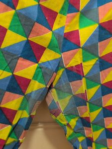 Vibrant Geometric Print Kurta Set