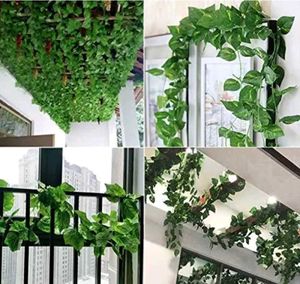 Artificial Green Leaf Vine Garland