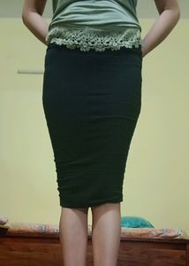 Pencil Knitted skirt