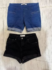 Denim Shorts Bundle - Blue & Black