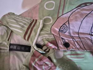 African Print Button-Up Shirt