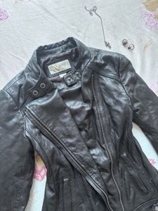 Michael KORS Black Faux Leather Jacket