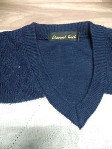 Striped Sleeveless Sweater Vest