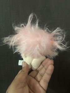 10cm messy-hair constellation plush keychain