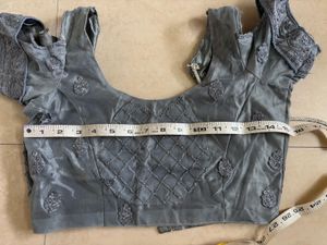 Grey Embroidered Lehenga Choli