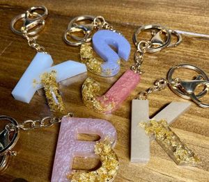 Custom Alphabet Resin Keychain