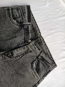 Stylish Washed Grey Jeans
