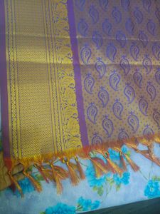 Elegant Blue Paisley Dupatta