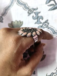 Boho Floral Statement Ring