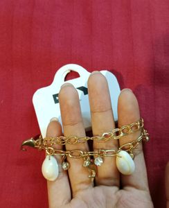 Cute Aesthetic Golden Charm Bracelet