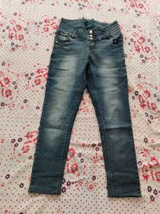 Women High Waist Skinny Jeans