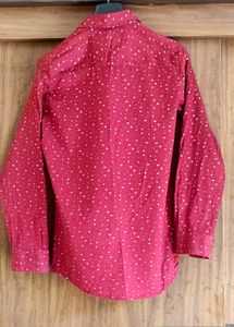 Urban Up Men's Printed Maroon Shirt
