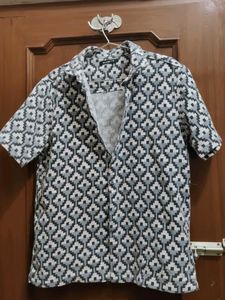 Stylish Geometric Print Short Sleeve Shirt