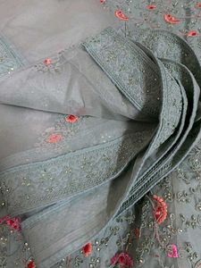floral green lehanga