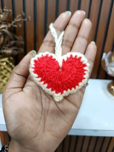 Handmade Crochet Heart Charm