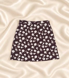 Floral Print Mini Skirt