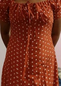 Charming Polka Dot Midi Dress