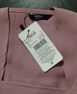 Shein Elegant Lilac Halter Neck Front Cut-Out Mini