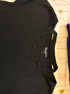 Pepe Jeans Black Cut-Out T-Shirt