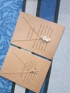 Feather & Butterfly Pendant Necklaces
