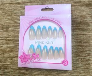 Pink Key Nail Art Press-On Nails