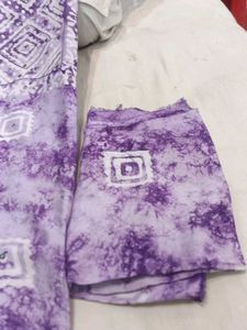Lavender Tie-Dye Salwar Suit Material
