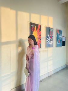 Elegant Lavender Saree