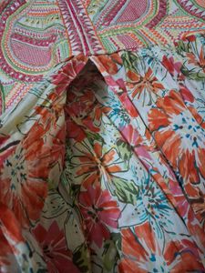 Floral Print Kurta Set with Dupatta