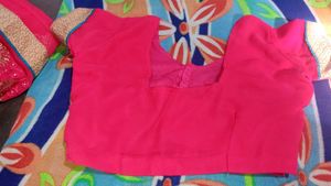 ✨💖Elegant Pink saree with blouse ✨💞