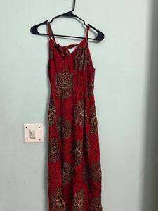 Red Printed Sundress