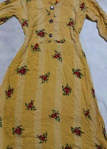 Floral Print Anarkali Kurta