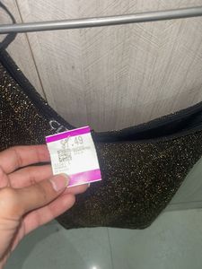 Sparkly One-Shoulder Top