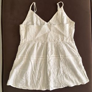 White tiered camisole top