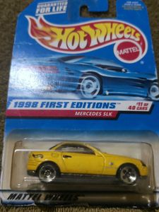 Hot Wheels 1998 First Editions Mercedes SLK Yellow