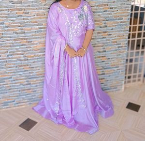 Beautiful Lavender Ethnic Gown
