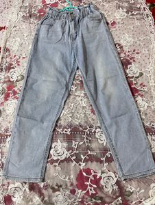 Light Wash High Waisted Wide Leg Jeans