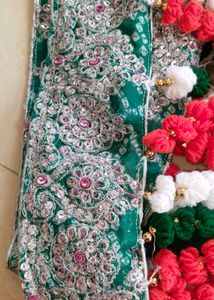 Handmade Woolen Door Toran with Bells.