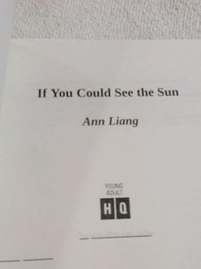 If You Could See the Sun by Ann Liang