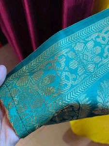 Yellow Kurta Set with Teal Dupatta
