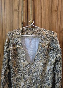 Lee Copper- Stylish Animal Print Blouse