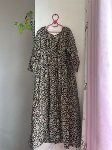 Beautiful Floral Print Cotton Kurta