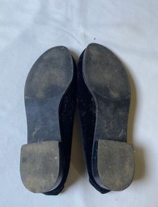 Black Velvet Slippers