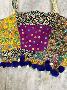 patchwork hand embroidered Navaratri blouse
