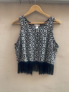 Boho Fringe Crop Top